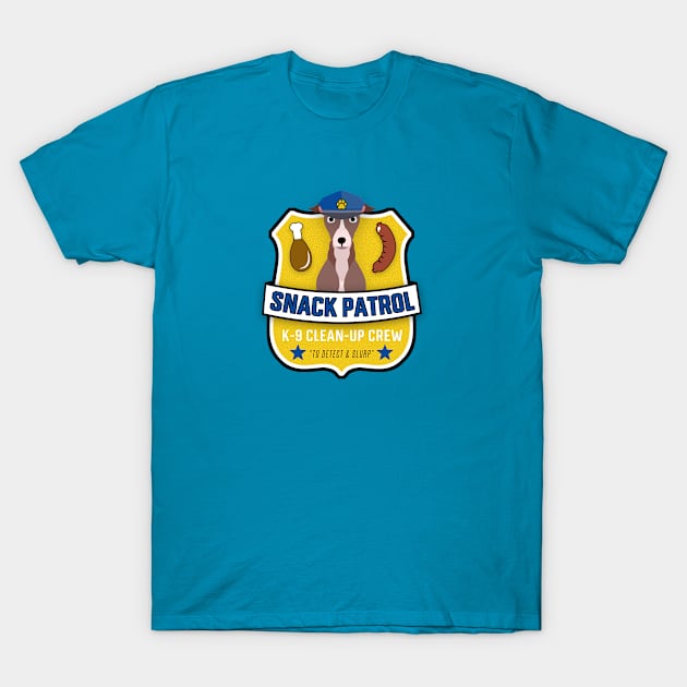 Greyhound Snack Patrol T-Shirt by Rumble Dog Tees